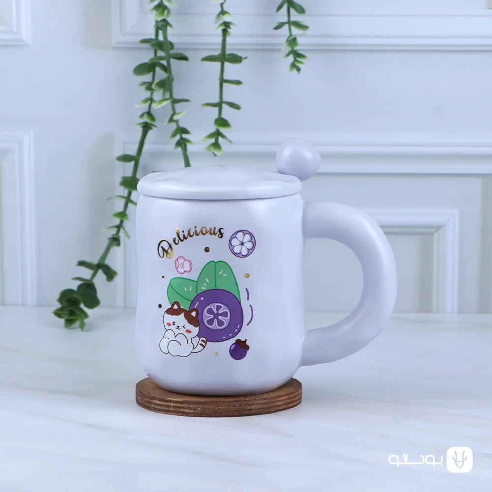 ماگ میوه ای قاشق دار