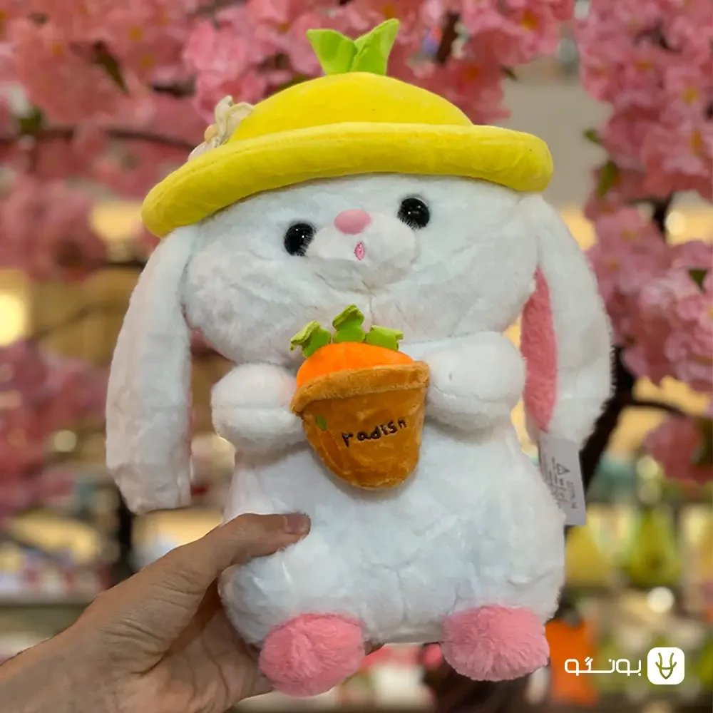 خرید عروسک خرگوش کلاه به سر - فروشگاه بونگو