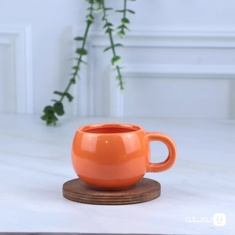 شات قهوه رنگی گرد