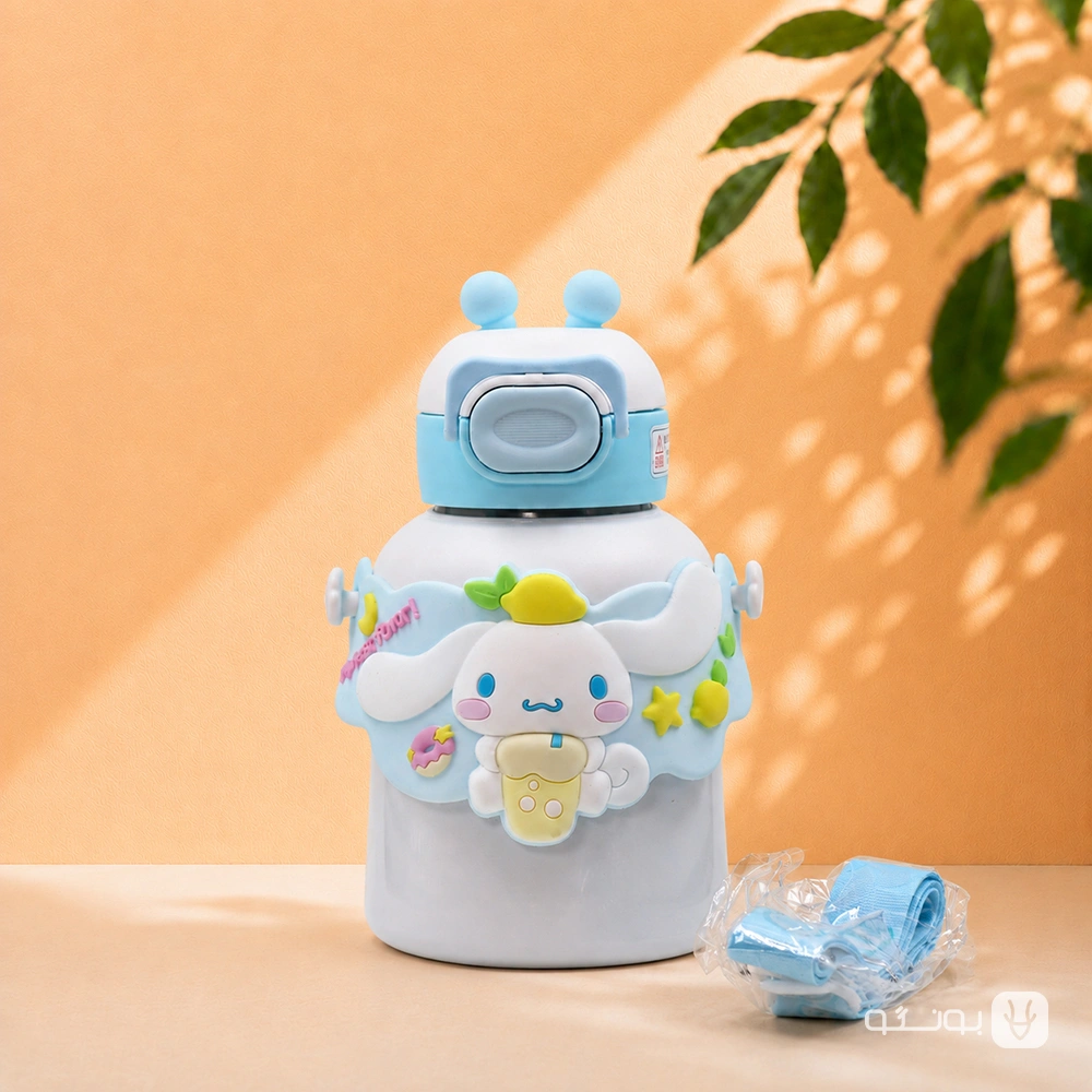 خرید تراول ماگ دورسيليكونی بنددار 480ميل SANRIO - فروشگاه بونگو