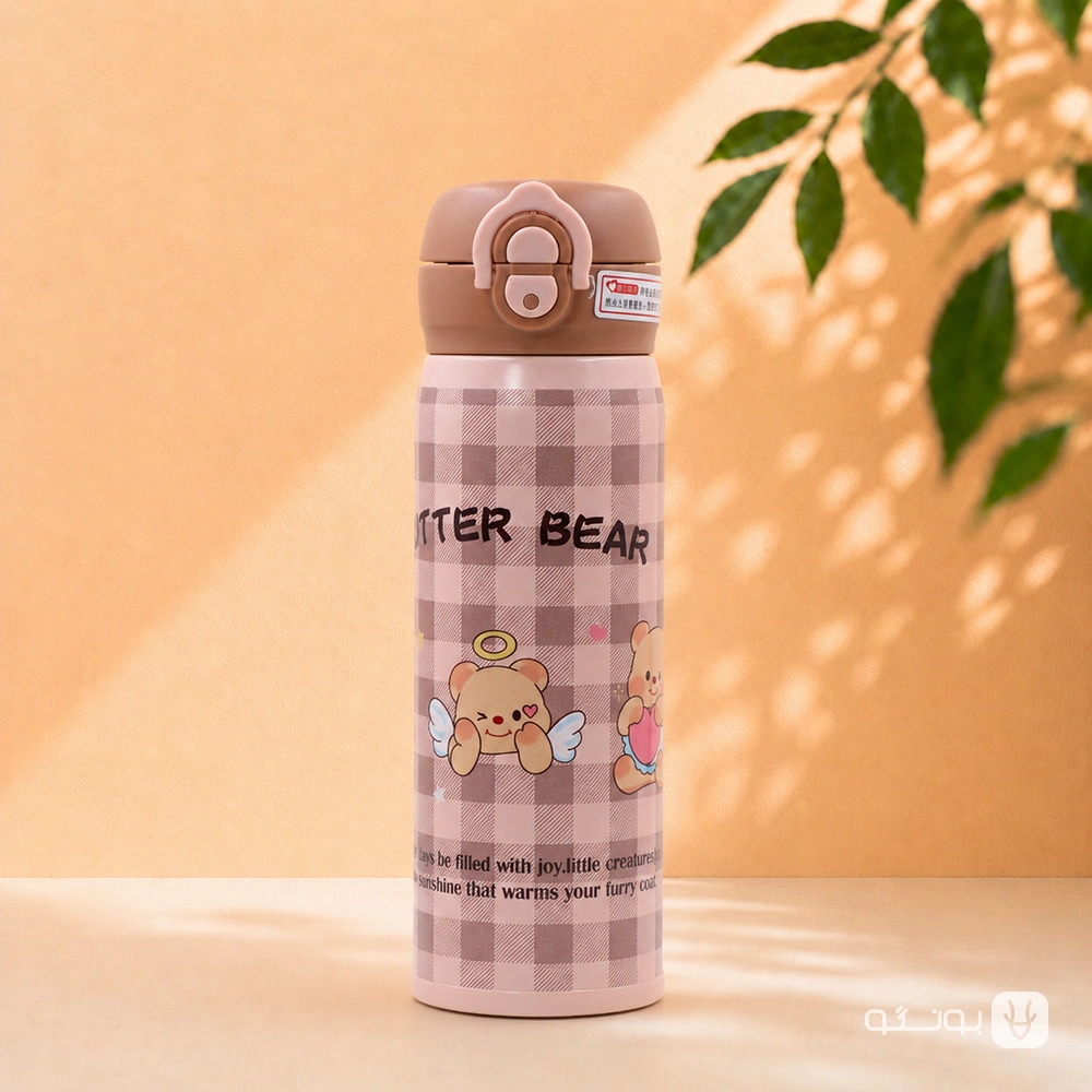 خرید تراول ماگ دوحالته 480 ميل BATER BEAR طرح حيوانات - فروشگاه بونگو