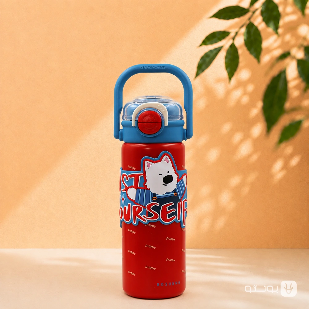 خرید تراول ماگ دسته دار 580 ميل طرح PUPPY برند BOSHENG - فروشگاه بونگو