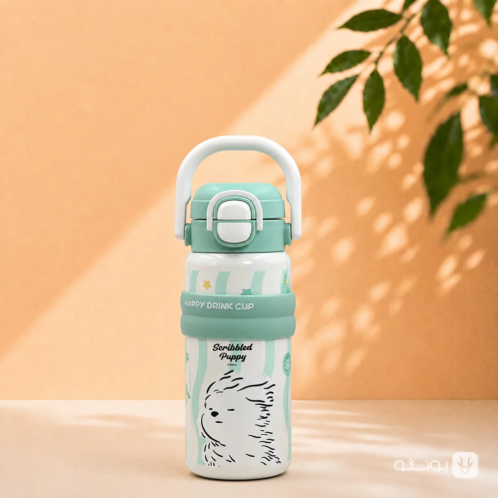 خرید تراول ماگ دوحالته 600 ميل FABO طرح PUPPY - فروشگاه بونگو