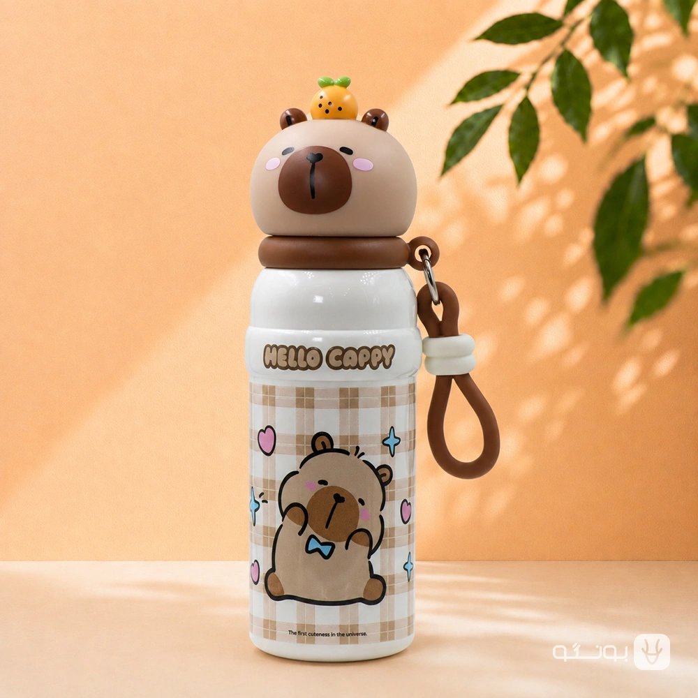 خرید فلاسک بنددار 500ميل CRUHRE مدل HELLOCAPPY - فروشگاه بونگو