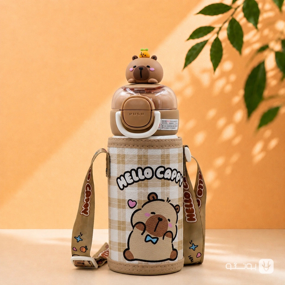 خرید تراول ماگ كاوردار 520ميل CRUHRE مدل HELLOCAPPY - فروشگاه بونگو