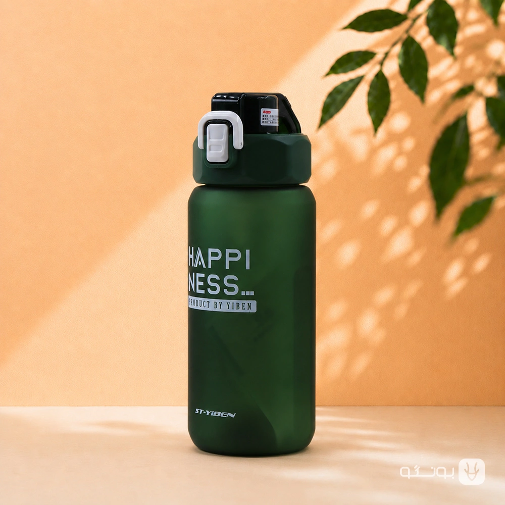 خرید قمقمه ST_YIBEN مات 720ميل طرح HAPPINES - فروشگاه بونگو